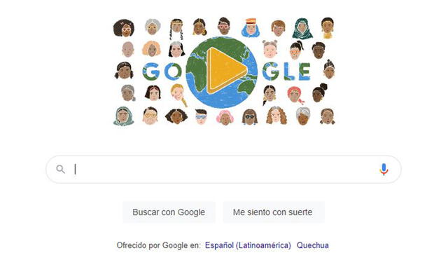 Google presentó su doodle con motivo del Día Internacional de la Mujer 2022. Foto: captura de Google