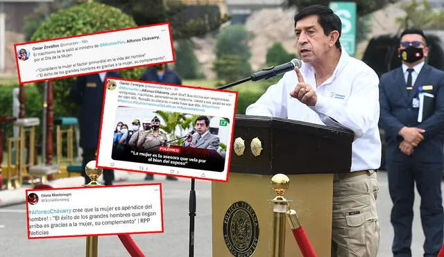 La Defensoría del Pueblo también se declaró en contra de las frases machistas de Chávarry. Foto: composición LR/ Twitter Gloria Montenegro - Daniel Ferreyra - Omar Zevallos