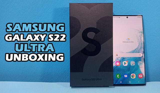 La caja del Samsung Galaxy S22 Ultra no trae cargador. Foto: Edson Henriquez