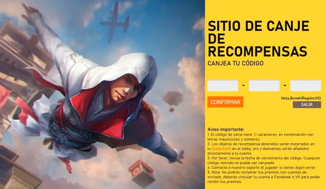 Garena Free Fire: códigos de hoy, 12 de marzo, para conseguir