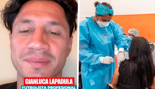 Gianluca Lapadula impulsa vacunación contra la COVID-19. Foto: Minsa/Gerencia Regional de Salud La Libertad