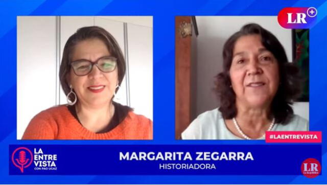 Margarita Zegarra, historiadora. Foto: captura/LR+