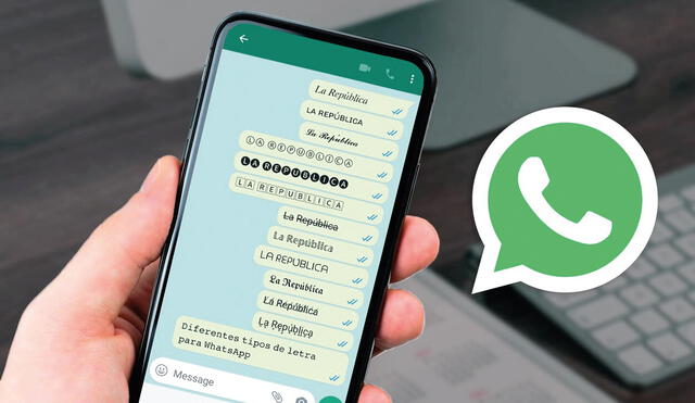 Con este truco, podrás modificar el formato y estilo de tus mensajes. Foto: composición/La República