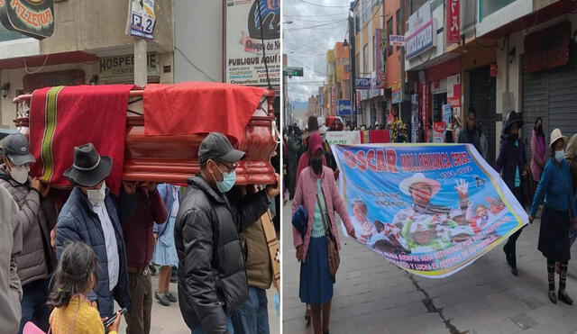 Diversas organización acompañaron recorrido de féretro. Foto: Derechos Humanos Sin Fronteras Cusco