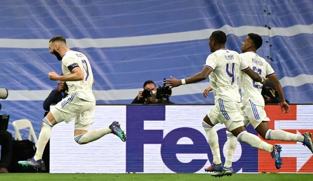 Real Madrid clasificó a cuartos de final tras superar en el global 3-2 al PSG en octavos de final de Champions League. Foto: AFP