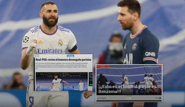 Real Madrid vs. PSG: el cuadro merengue avanzó a los cuartos de final de la Champions League. Foto: composición GLR/EFE