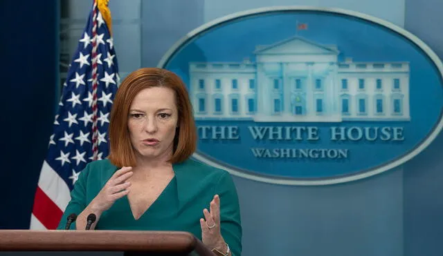 La portavoz de la Casa Blanca, Jen Psaki, lanzó esa advertencia como respuesta a las acusaciones rusas de que EE. UU. está financiando un programa biológico-militar desarrollado en Ucrania. Foto: EFE