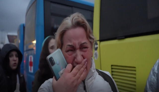 Olha Kucher se mostró compungida por el ataque ruso a Ucrania. Foto: captura de Noticias Telemundo