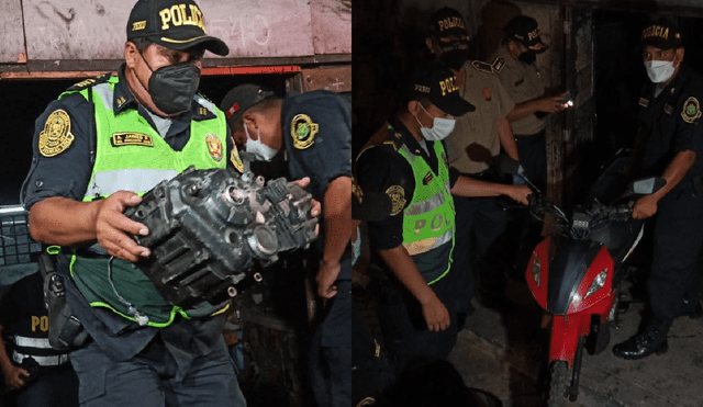 Una de las motos incautadas fue reconocida como la usada por los delincuentes que asesinaron hace unas semanas a dos trabajadoras sexuales en el jirón Zepita. Video: URPI/La República