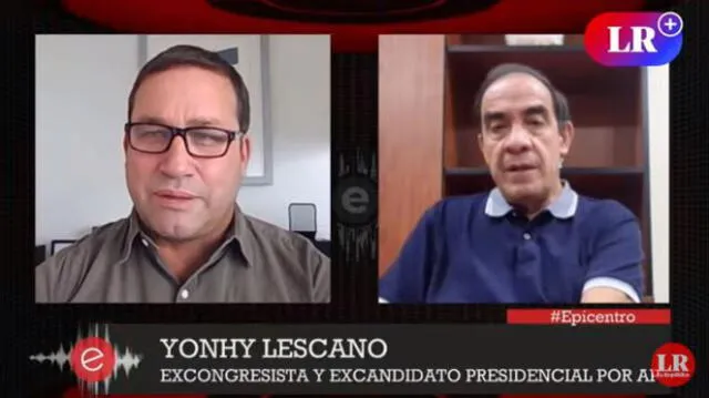 Yonhy Lescano, excandidato presidencial de Acción Popular. Foto: captura/LR+