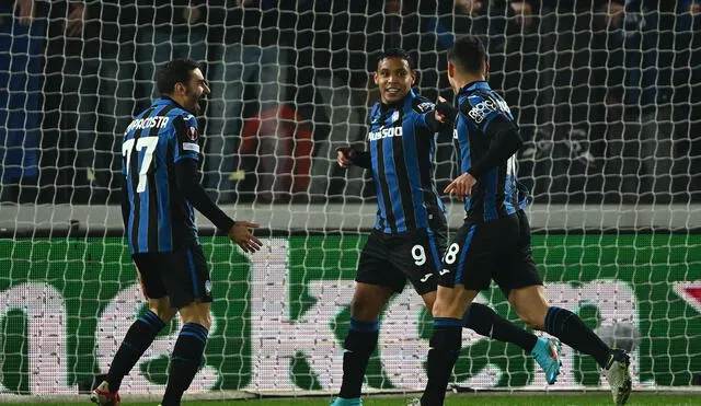 Con un pie en cuartos. Atalanta dio el golpe y venció a Bayern Leverkusen por la Europa League. La vuelta será el 17 de marzo. Foto: AFP