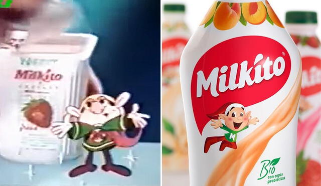 En las redes, los usuarios no dudan en resaltar los cambios que ha tenido Milkito con el tiempo y el que más resalta es la nueva presentación de sus yogures. Foto: captura de TikTok