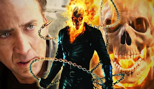 Nicolas Cage podría volver como Ghost Rider en la nueva película de Doctor Strange. Foto: composición/Columbia Pictures/Marvel