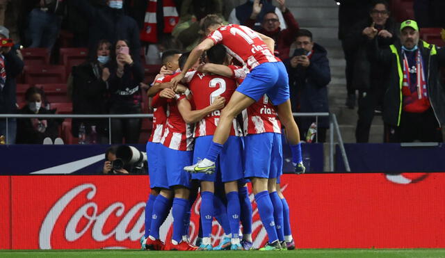 Atlético de Madrid está actualmente en zona de clasificación a la Champions League. Foto: EFE