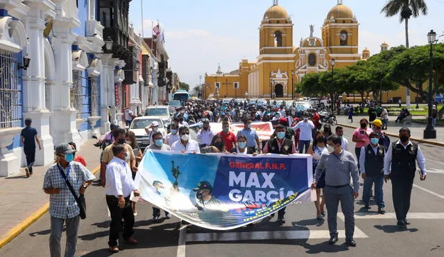 La movilización estuvo liderada por la primera regidora de Trujillo, Sandra Trujillo. Foto: facebook