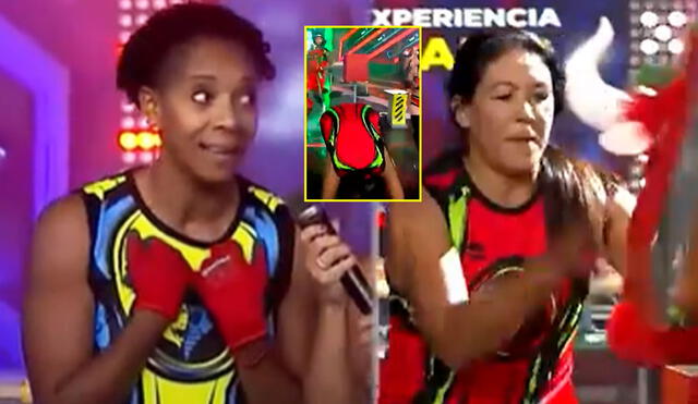Leyla Chihuán y Rosa García se enfrentaron en un juego de EEG. Foto: capturas América TV