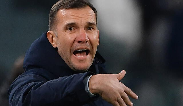 Andriy Shevchenko se desempeña actualmente como entrenador. Foto: AFP