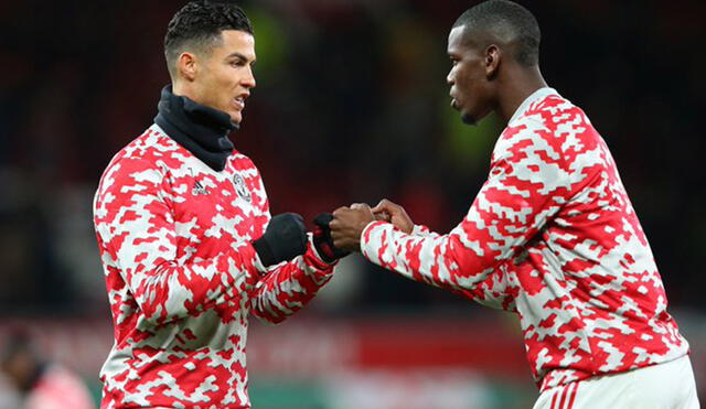 Cristiano Ronaldo y Paul Pogba juegan juntos desde mediados del 2021. Foto: Manchester United