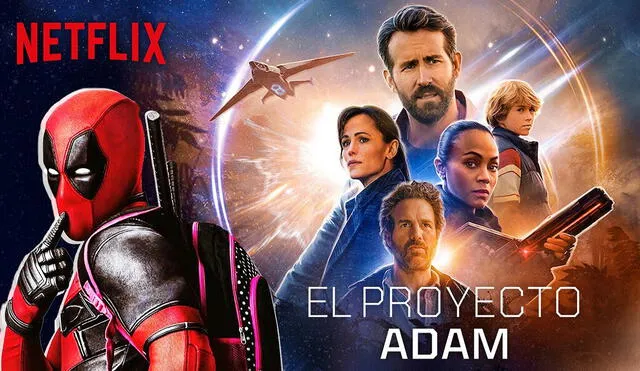 "El proyecto Adam" es una de las películas más vistas en el catálogo de Netflix. Foto: composición LR/Netflix/Difusión