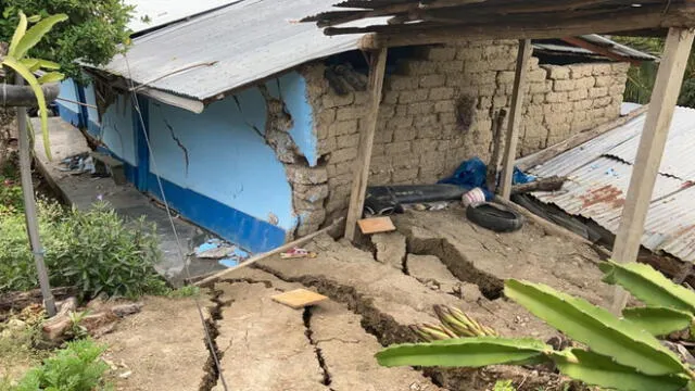 Deslizamientos de tierras afectó a 58 familias de San Isidro en La Peca en Amazonas. Foto: GRA.