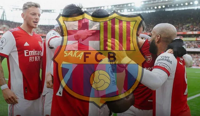 FC Barcelona trataría de reforzarse con un delantero del Arsenal para la próxima temporada. Foto: composición GLR/Arsenal