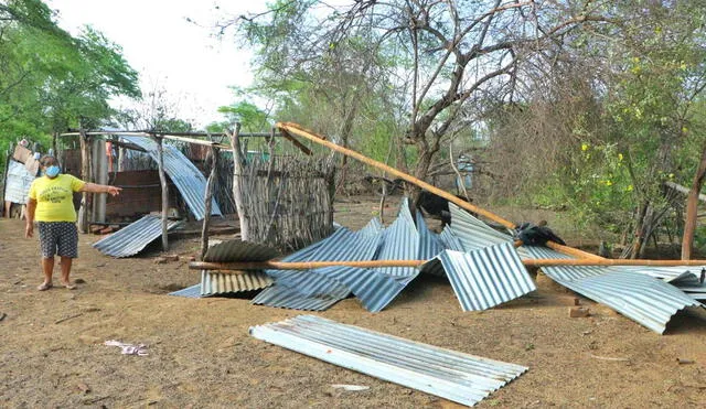 Fuertes vientos arrasaron con árboles y techos de viviendas. Foto: Municipalidad de Morropón-Chulucanas