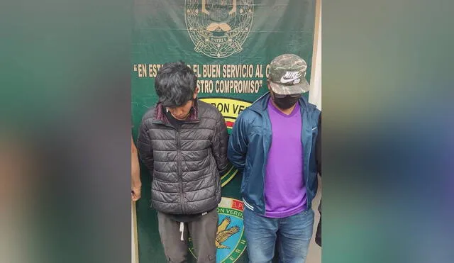 Sujetos fueron intervenidos por el presunto delito de tráfico ilícito de drogas. Foto: PNP