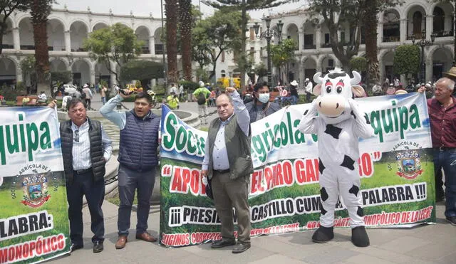 Dirigentes de productores hicieron conocer sus medidas de protesta. Foto: Rodrigo Talavera/La República