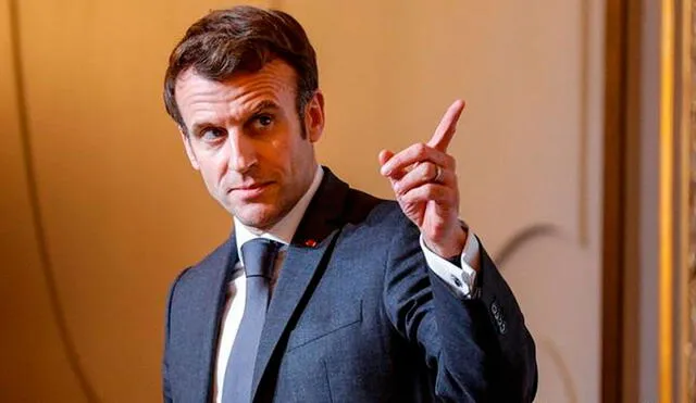 El presidente francés, Emmanuel Macron, anunció el jueves 10 de marzo su candidatura a los comicios presidenciales de abril. Foto: AFP