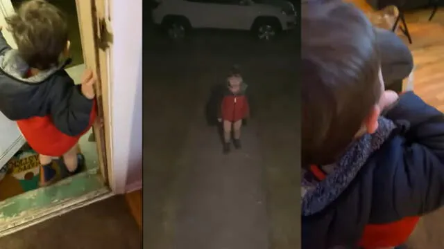 El pequeño regresó llorando a casa. Foto: captura de YouTube