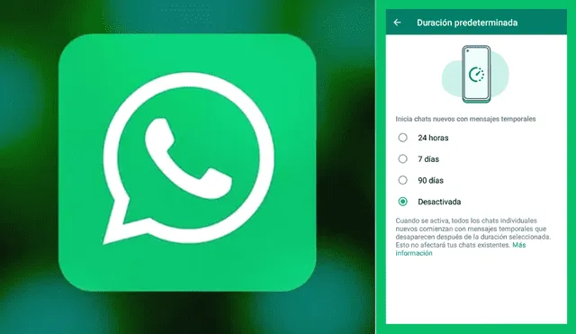 Si deseas enviar mensajes de forma temporal en WhatsApp, puedes hacerlo de la siguiente manera. Foto: composición LR