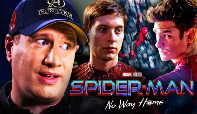 Kevin Feige habla sobre cómo se sintió al reunirse con Tobey Maguire y Andrew Garfield para Spiderman: no way home. Foto: composición/Marvel Studios/Sony Pictures