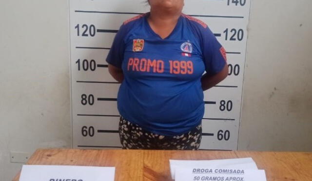 Fémina fue puesta a disposición del Área de Investigación Criminal Este. Foto: PNP