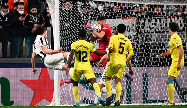Juventus y Villarreal se enfrentan por la vuelta de octavos de Champions League. Foto: AFP