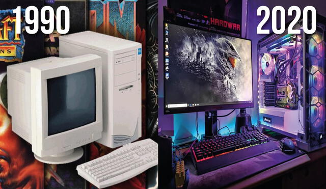 La evolución de los ordenadores gamer comprende varias décadas. Foto: composición/Reddit
