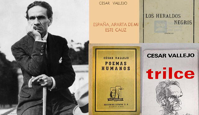 Trilce, Poemas Humanos, Los Heraldos negros son algunas de las obras más trascendentales de César Vallejo. Foto: composición/Archivo