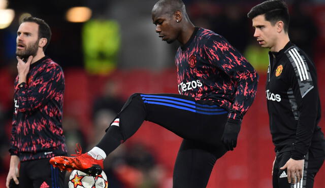 Paul Pogba fue suplente e ingresó en los últimos minutos del Manchester United vs. Atlético de Madrid. Foto: EFE