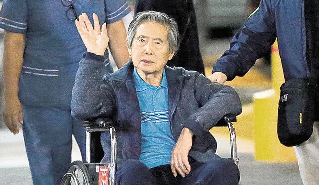 Beneficio. Condenado Alberto Fujimori se apersonó al caso a fines de diciembre, dos meses después sufrió una descompensación y se estabilizó con rapidez. Foto: difusión