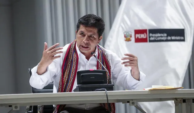 El presidente Pedro Castillo participó en una reunión con alcaldes que congregó a más de 400 burgomaestres del país. Foto: Presidencia