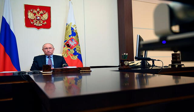 Vladimir Putin en el despacho presidencial. Foto: Presidencia de Rusia / Europa Press