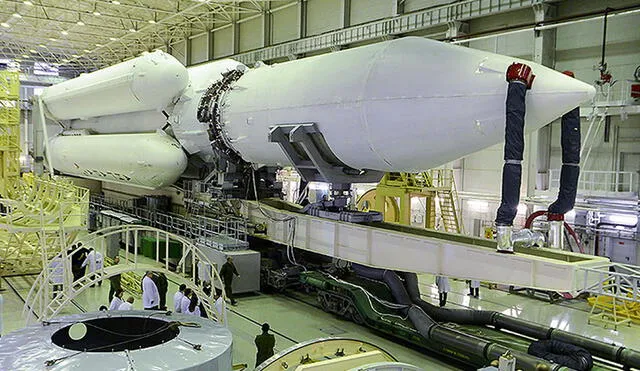 Dmitri Rogozin, jefe de Roscosmos, dijo que la misión rusa a Marte sería lanzada por un cohete Angará (imagen). Foto: Russian Ministry of Defense