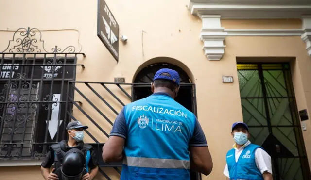 Se intervino un hostal y una cabina de Internet. Foto: MML