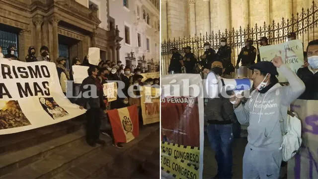 Diversas organizaciones y colectivos en Cusco y Arequipa se movilizaron contra el fallo del Tribunal Constitucional. Foto: Alexander Flores-LR/Alexis Choque-LR