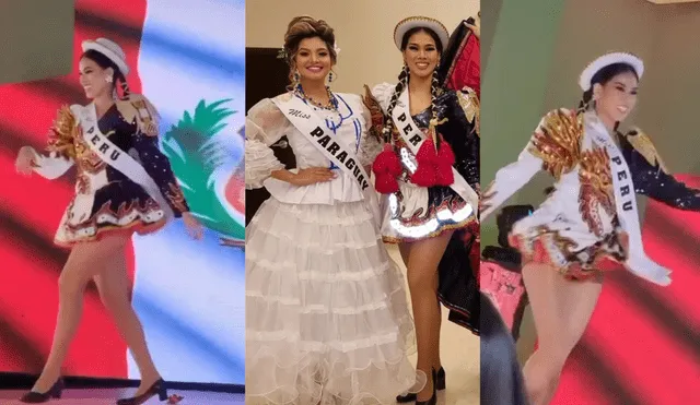 ¡Al ritmo de la saya! La reina de belleza Mei Azo se lució en la categoría “Danzas del mundo” del certamen Miss Mesoamérica International 2022. Foto: Miss Mesoamérica International/Instagram