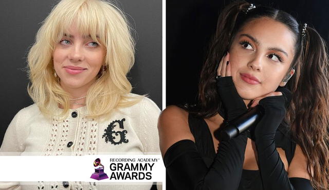 Billie Eilish y Olivia Rodrigo  figuran entre las máximas nominadas en los Premios Grammy 2022. Foto: composición LR/Instagram