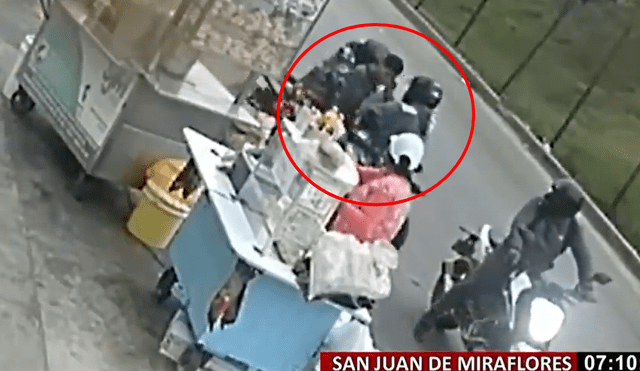 El joven espera recuperar su vehículo tras ser asaltado en San Juan de Miraflores. Foto: captura de Panamericana