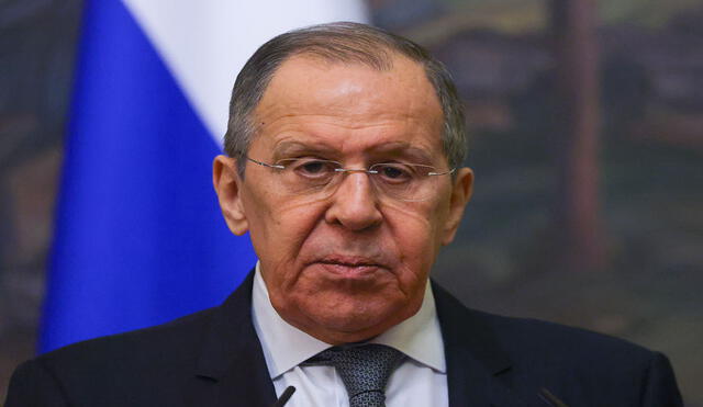 El ministro de Exteriores de Rusia, Serguéi Lavrov, se refirió a la invasión de Ucrania. Foto: EFE