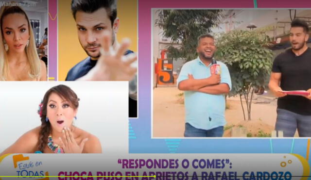 'Choca' Mandros asegura que Sheyla Rojas se ganó el público de "Estás en todas". Foto: captura América TV.