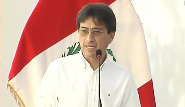 Gobernador Benavente participó en evento, junto al presidente Pedro Castillo. Foto: captura video TV Perú