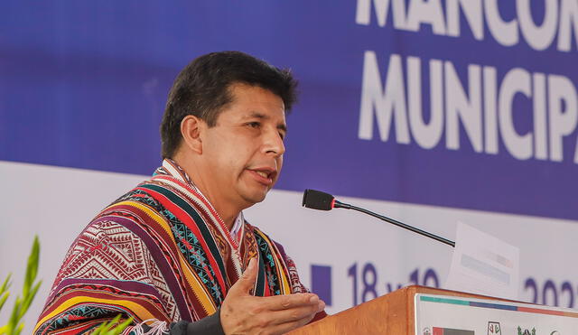 El presidente Pedro Castillo participó en en la clausura del Primer Encuentro de Mancomunidades Municipales, en Cusco. Foto: Presidencia